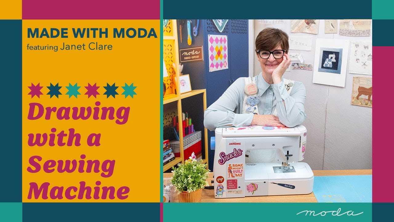 How to Draw with Your Sewing Machine | Featuring Janet Clare