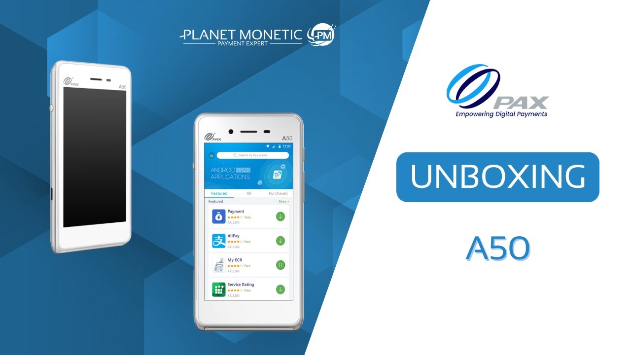 Terminal bancaire portable Pax Technology A50