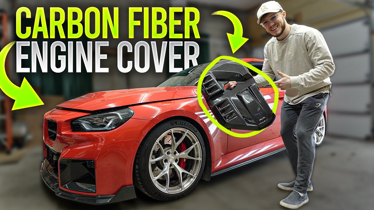 GORGEOUS CARBON FIBER | Installing The AutoTecknic Engine Cover!