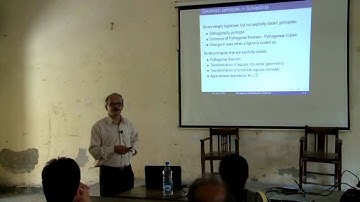 Prof. S.G. Dani - The trajectory of Indian Mathematics over time (C&W talk)