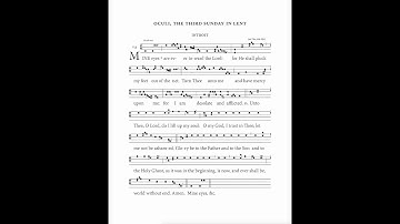 Introit for Oculi, the Third Sunday in Lent