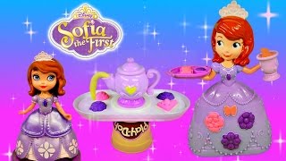 PLAY DOH Sofia The First Tea Party Set Disney Princess Royal Playdough Toy Videos by DCTC