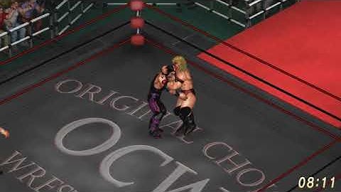 Mugen (w/Doug Konway) vs. Sebastian Sin (w/Leon) (FIRE PRO WRESTLING WORLD)