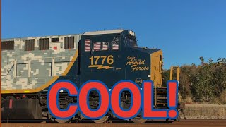 AWESOME!! CSX 1776 Spirit of our armed forces!! With a COOL crew!!