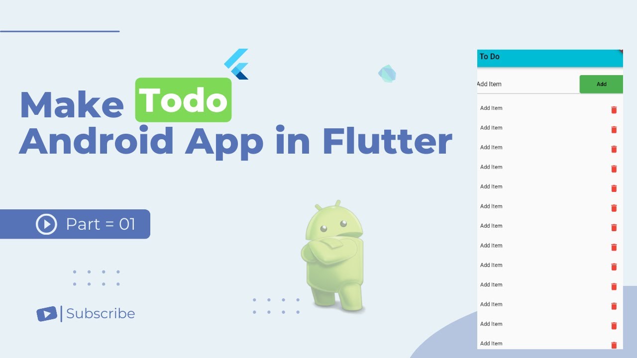 CREATE Your Dream Todo App with Flutter! last part - YouTube