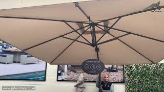 Bramblecrest Cantilever Parasol Demo | JB Furniture