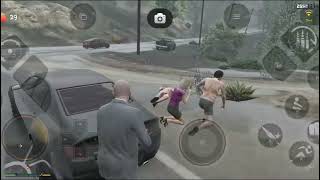 Saving A Girl From A Rap*st😡 In Gta V👑 mobile gameplay👻