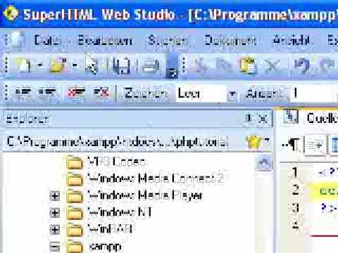 PHP Tutorial Teil2: Erstes PHP-Skript, die echo Anweisung