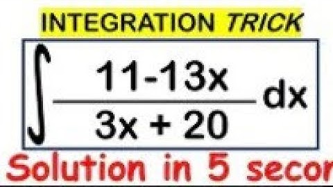 INTEGRATION SHORTCUT// SOLVE LINEAR/LINEAR FORM IN 5  SECOND / JEE MAINS/NDA TRICKS