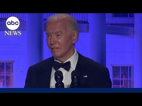 Biden speaks at the White House Correspondents’ Dinner.