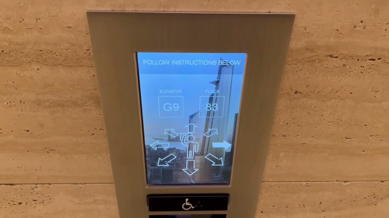 (68-83) 1600 FPM Otis Compass Elevators at 30 Hudson Yards