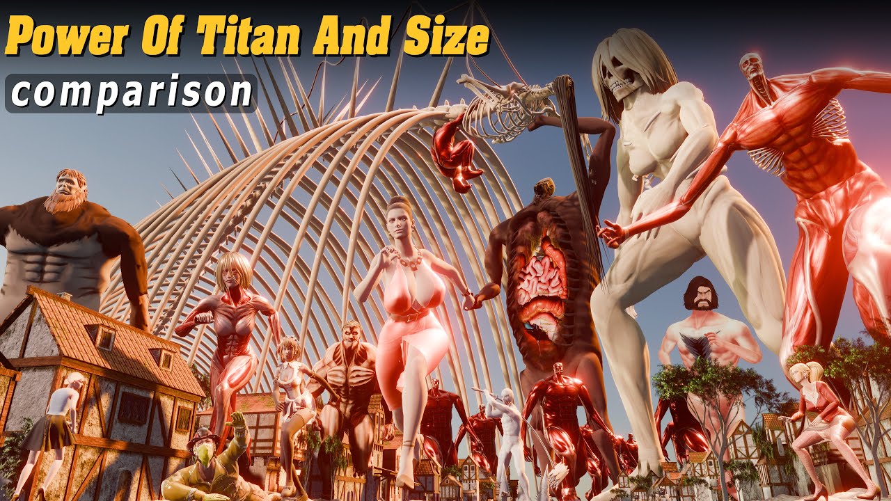 Size Titan In Attack On Titan | 3D Size Comparison