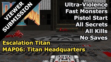 Doom II: Escalation Titan - MAP06: Titan Headquarters (Fast Ultra-Violence 100%)