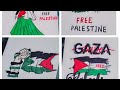 Free Palestine Drawing Ideas || How to draw Free Palestine Poster(@creatives726)