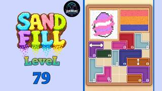 Sand fill: block puzzle Level 79 walkthrough solution 