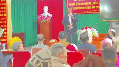 lễ đón nhận thôn nho lâm đạt chuẩn nông thôn mới kiểu mẫu 2024