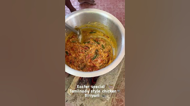 Tamil Nadu Style chicken biryani