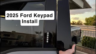 2025 Ford Keypad Install (Step by Step)
