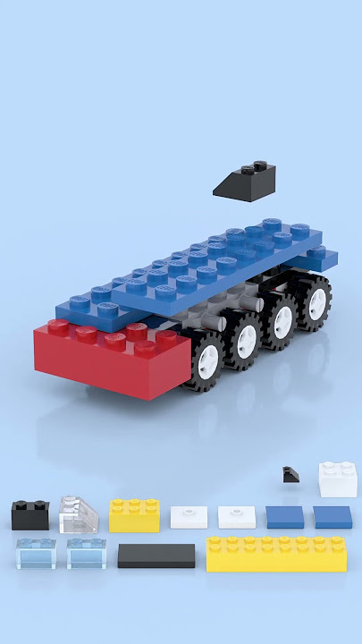 LEGO Microscale Crane Truck 🚛🔧 Tiny But Mighty Build! 🏗️✨#lego