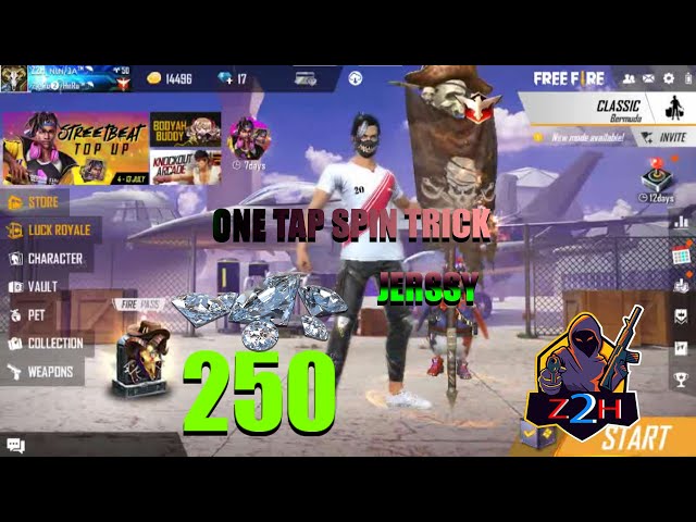 NEW JERSSY || ONE TAP SPIN TRICK || MUST WATCH || Z2H class=