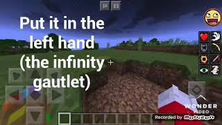 Welcome video Minecraft addon infinity gauntlet and more!! screenshot 4