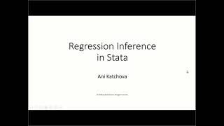 Regression Inference in Stata