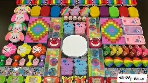 MiXiNg SliMe wiTh eYe sHadOw vS gliTteR | MiXiNg raNdOm thiNgS iNtO glOsSy SliMe #asmr #slime #33