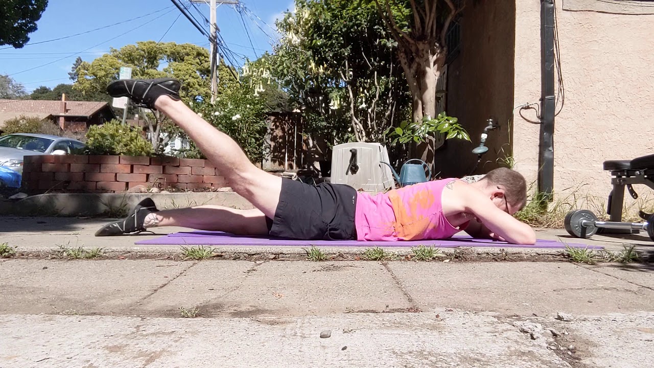 Weighted reverse leg lifts, 1st variation YouTube