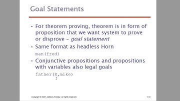 Module 5-  Logic programming Languages