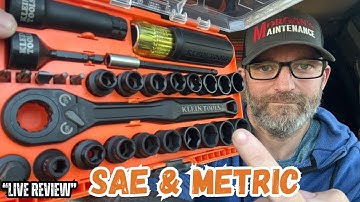 LIVE Review! Nieuwe Klein 3/8 SAE & METRIC Set #Klein #gereedschap #onderhoud 65400KNECT