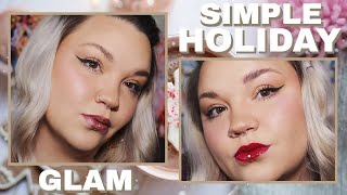 Simple Holiday Glam | Wing & Red Lip