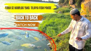 BACK TO BACK TILAPIA FISH CATCHING VLOG || WE CAUGHT 15KG TILAPIA FISH 🎣 || BEST PLACE ||