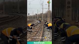 INSANE Railway Work! Could YOU Do This Job?! #railway #dangerous #hardwork #extreme