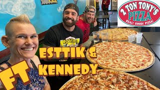2 TON TONY’S - FT ESTTIK / KENNEDY - 3 TEAM PIZZAS SOLO - MOM VS FOOD