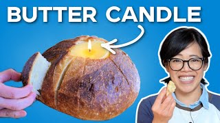 Perfect No Knead Bread + BUTTER Candle