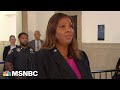 &#39;The Donald Trump show is over&#39;: Letitia James &#39;will not be bullied&#39;