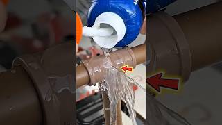 He Stopped A Leaky Pipe Like A Genius You Wont Believe How Simple This Trick Is