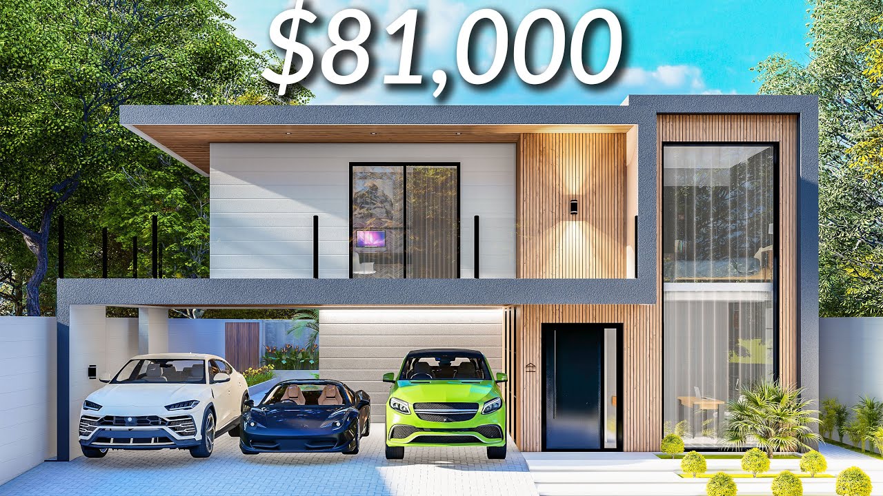 (11x16 Meters) Modern House Design | 4 Bedrooms House Tour