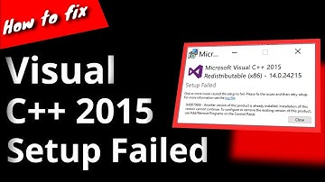 How to fix Visual C++ 2015 Setup Failed error | සිංහල 🇱🇰 | GM |✓