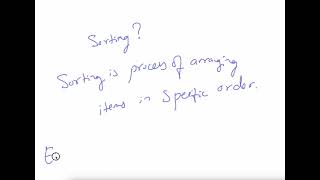 What is Sorting 