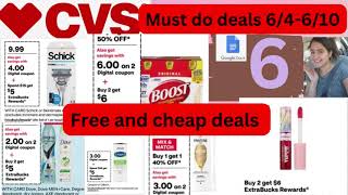 🔥CVS Must Do Deals 6/4-6/10| Easy all digital deals| Beginner Friendly| Cheap and free deals.🤩