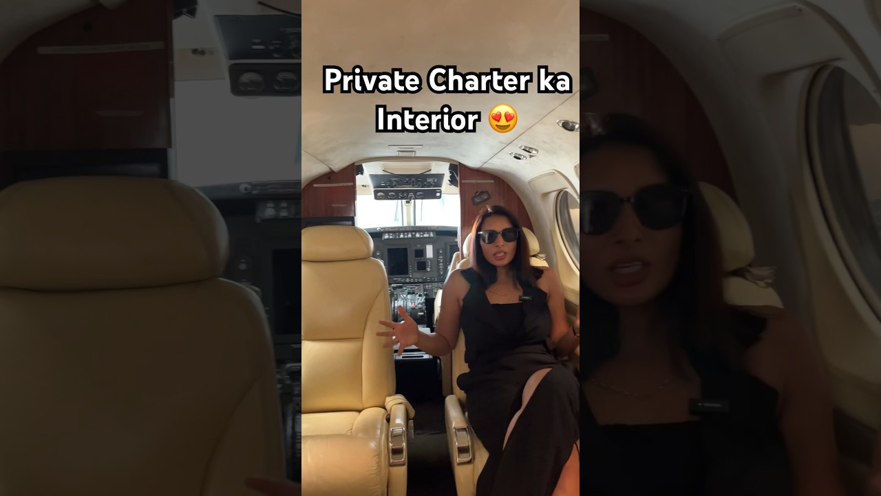 Private Charter ka interior  😍 