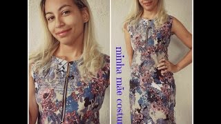 vestido tubinho com ziper