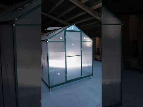 Садова теплиця 4,5 м2 з полікарбонату Avko Garden 2,42×1,87 м | алюмінієвий каркас, видео 1