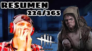 🟣⚪DIFICULTAD MÁXIMA EN CHALLENGE DE KILLER |RESUMEN 224/365 DE AGUSTÍN UNAPLAY| DEAD BY DAYLIGHT!