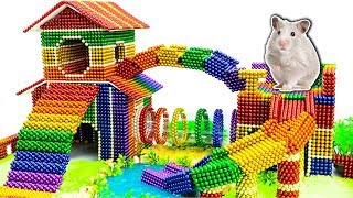 DIY - Build Amazing Hamster Playground House With Magnetic Balls (Satisfying) - Magnet Balls