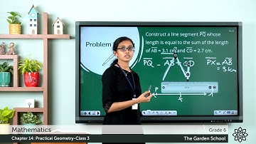 Grade 6 Mathematics Chapter 14 Class 3 Construction of a Line Segment Sum of Lengths