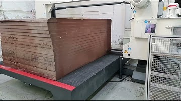 Horizontale Schaumstoffspaltmaschine.Wie Albrecht Bäumer BSL.Schneidet Xdura  info@trans-foamers.pl