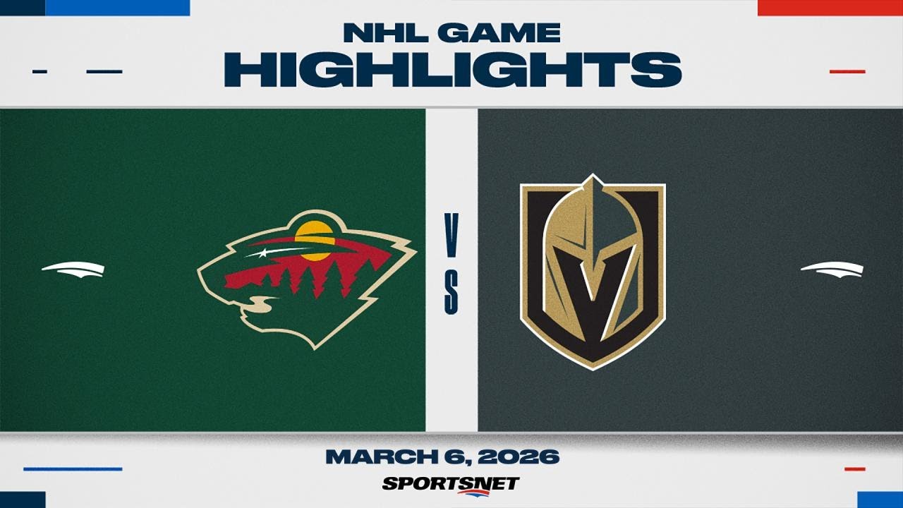 NHL Highlights | Wild vs. Golden Knights - March 6, 2026