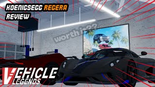Roblox Vehicle Legends Koenigsegg Regera Review!